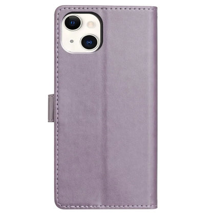 For iPhone 14 Plus Leather Phone Case Wallet Stand Cover with Handy Strap
