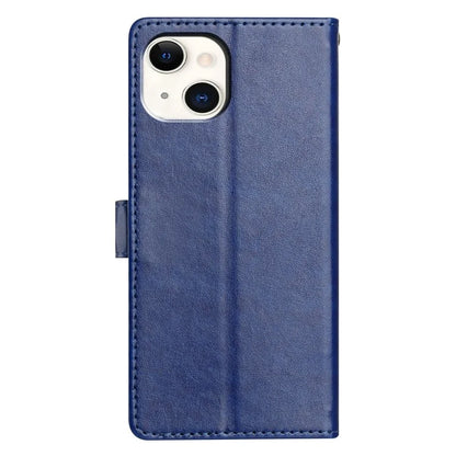 For iPhone 14 Plus Leather Phone Case Wallet Stand Cover with Handy Strap