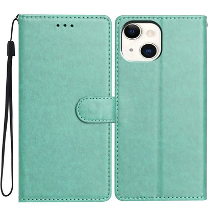 For iPhone 14 Plus Leather Phone Case Wallet Stand Cover with Handy Strap