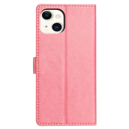 For iPhone 14 Plus Leather Phone Case Wallet Stand Cover with Handy Strap