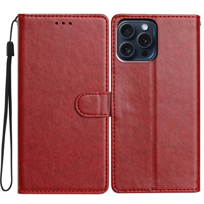 For iPhone 14 Pro Max Leather Phone Case Wallet Stand Cover with Handy Strap