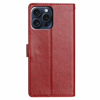 For iPhone 14 Pro Max Leather Phone Case Wallet Stand Cover with Handy Strap