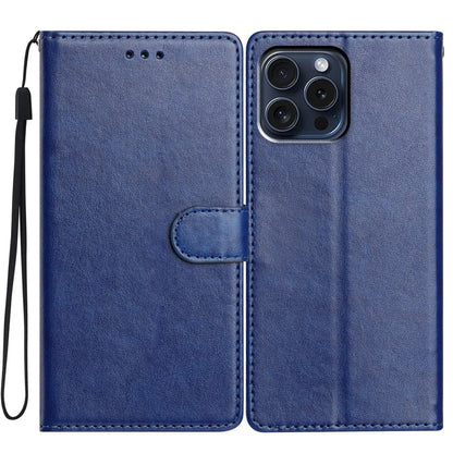 For iPhone 14 Pro Max Leather Phone Case Wallet Stand Cover with Handy Strap
