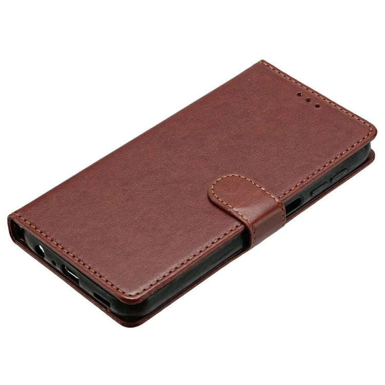 For iPhone 14 Pro Max Leather Phone Case Wallet Stand Cover with Handy Strap