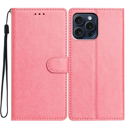 For iPhone 14 Pro Max Leather Phone Case Wallet Stand Cover with Handy Strap