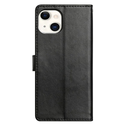 For iPhone 15 Plus Leather Phone Case Wallet Stand Cover with Handy Strap