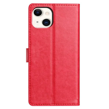 For iPhone 15 Plus Leather Phone Case Wallet Stand Cover with Handy Strap