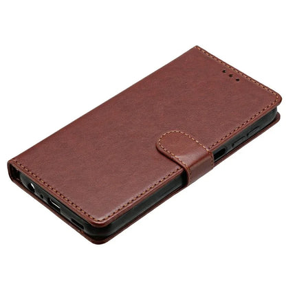 For iPhone 15 Plus Leather Phone Case Wallet Stand Cover with Handy Strap