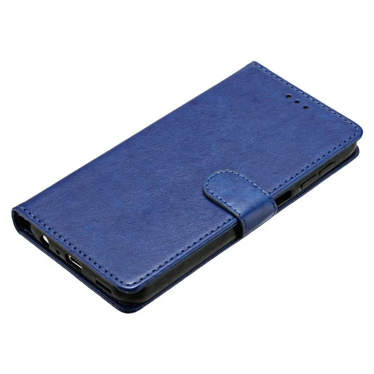 For iPhone 15 Pro Max Leather Phone Case Wallet Stand Cover with Handy Strap