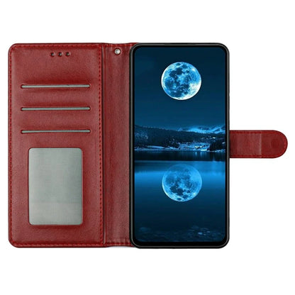 For iPhone 16 Plus Leather Phone Case Wallet Stand Cover with Handy Strap