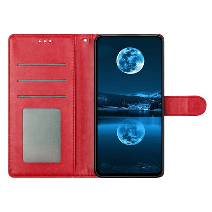 For iPhone 16 Plus Leather Phone Case Wallet Stand Cover with Handy Strap