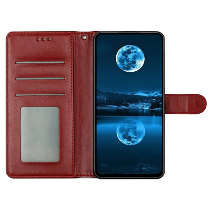 For iPhone 16 Pro Leather Phone Case Wallet Stand Cover with Handy Strap