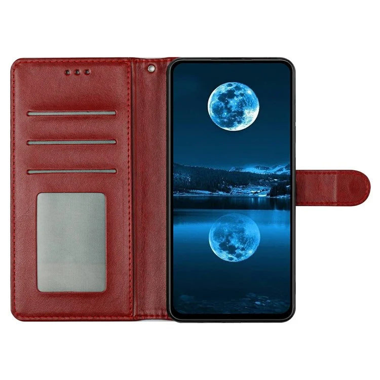 For Samsung Galaxy A16 5G Leather Phone Case Wallet Stand Cover with Handy Strap