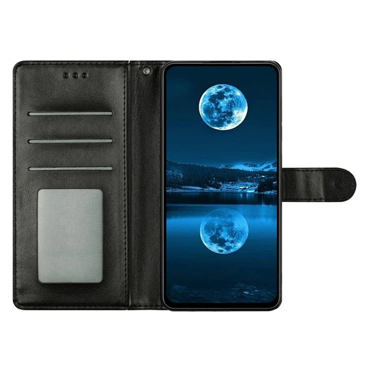 For Samsung Galaxy A16 5G Leather Phone Case Wallet Stand Cover with Handy Strap
