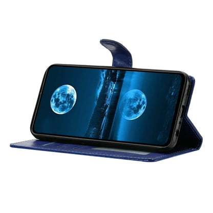 For Samsung Galaxy A16 5G Leather Phone Case Wallet Stand Cover with Handy Strap