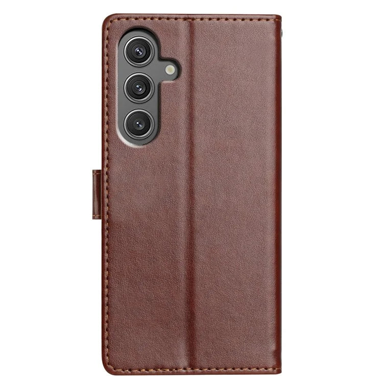 For Samsung Galaxy A16 5G Leather Phone Case Wallet Stand Cover with Handy Strap