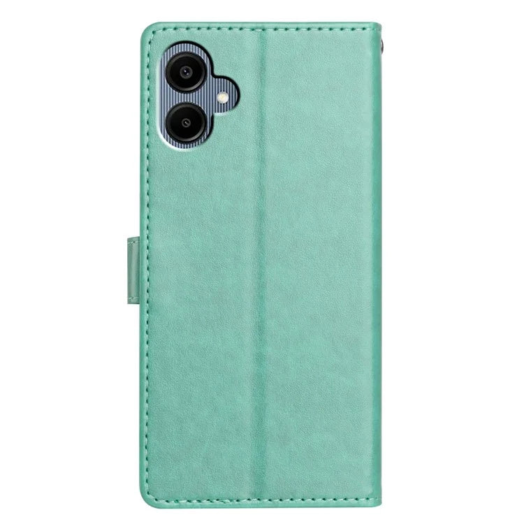 For Samsung Galaxy A06 Leather Phone Case Wallet Stand Cover with Handy Strap