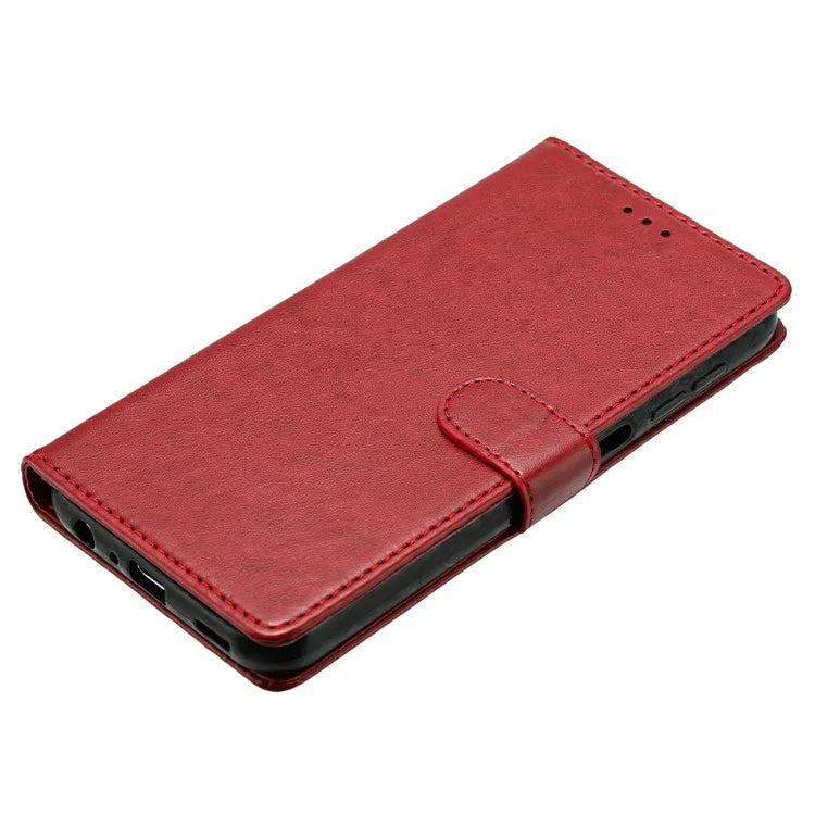 For Samsung Galaxy S24 FE Leather Phone Case Wallet Stand Cover with Handy Strap