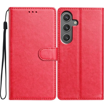 For Samsung Galaxy S24 FE Leather Phone Case Wallet Stand Cover with Handy Strap