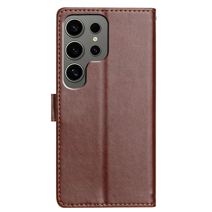 For Samsung Galaxy S24 Ultra Leather Phone Case Wallet Stand Cover with Handy Strap