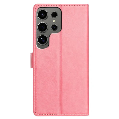 For Samsung Galaxy S24 Ultra Leather Phone Case Wallet Stand Cover with Handy Strap