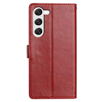 For Samsung Galaxy S23 Leather Phone Case Wallet Stand Cover with Handy Strap