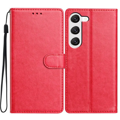 For Samsung Galaxy S23 Leather Phone Case Wallet Stand Cover with Handy Strap