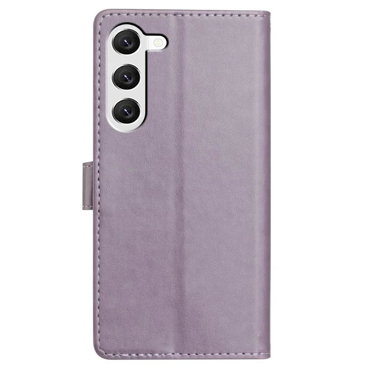 For Samsung Galaxy S23 Leather Phone Case Wallet Stand Cover with Handy Strap
