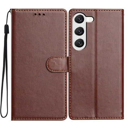 For Samsung Galaxy S23 Leather Phone Case Wallet Stand Cover with Handy Strap