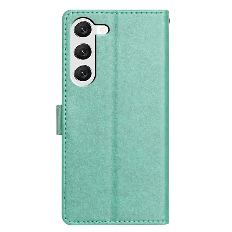 For Samsung Galaxy S23 Leather Phone Case Wallet Stand Cover with Handy Strap