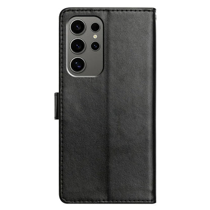 For Samsung Galaxy S23 Ultra Leather Phone Case Wallet Stand Cover with Handy Strap
