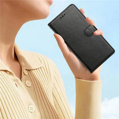 For Samsung Galaxy A73 5G Leather Phone Case Wallet Stand Cover with Handy Strap