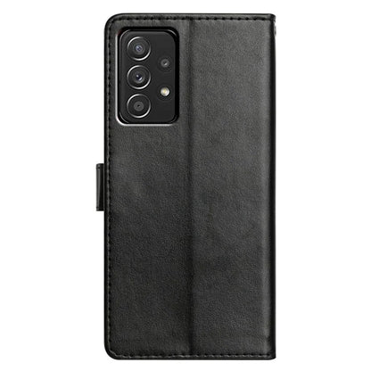 For Samsung Galaxy A73 5G Leather Phone Case Wallet Stand Cover with Handy Strap