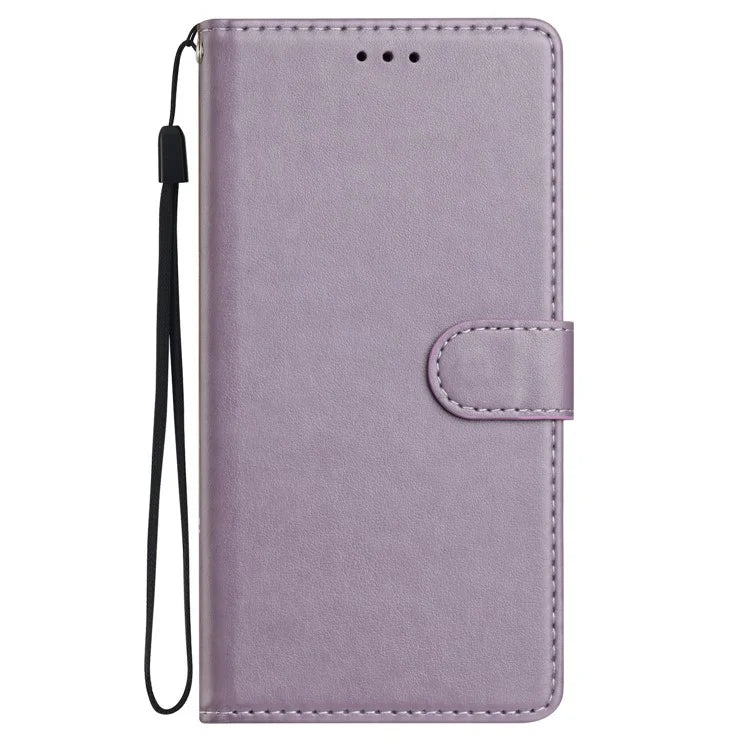 For Samsung Galaxy A73 5G Leather Phone Case Wallet Stand Cover with Handy Strap