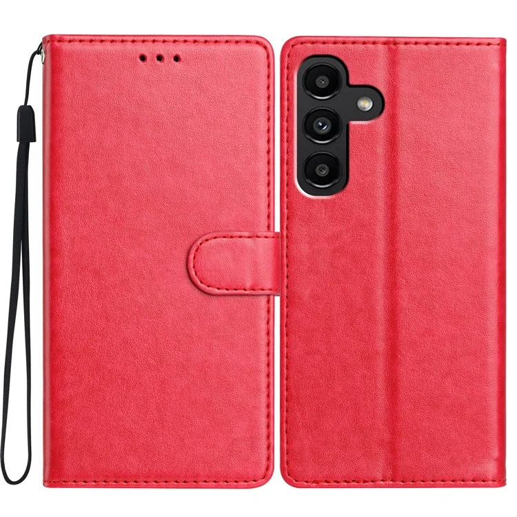 For Samsung Galaxy A04s 5G Leather Phone Case Wallet Stand Cover with Handy Strap