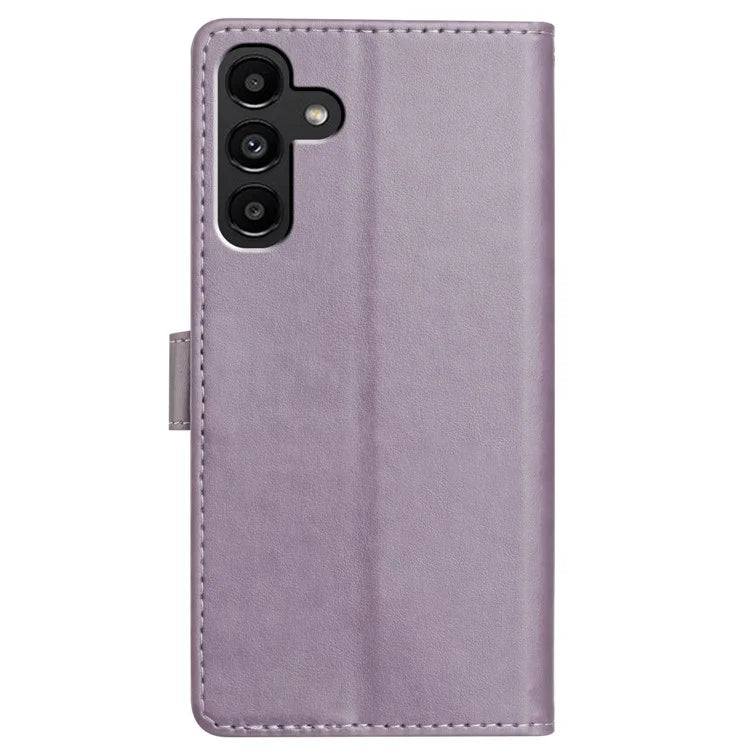 For Samsung Galaxy A04s 5G Leather Phone Case Wallet Stand Cover with Handy Strap