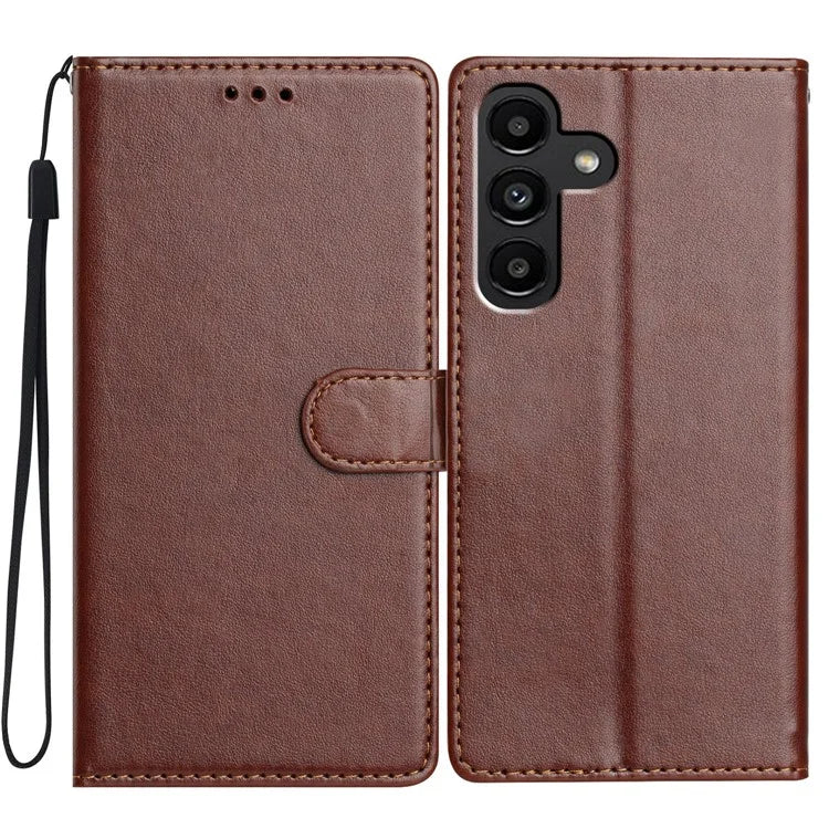 For Samsung Galaxy A04s 5G Leather Phone Case Wallet Stand Cover with Handy Strap