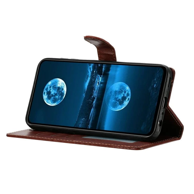 For Samsung Galaxy A04s 5G Leather Phone Case Wallet Stand Cover with Handy Strap