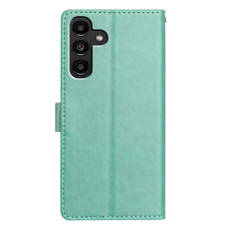 For Samsung Galaxy A04s 5G Leather Phone Case Wallet Stand Cover with Handy Strap