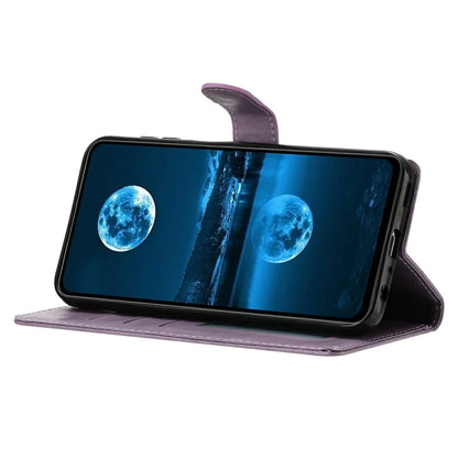 For Samsung Galaxy A33 5G Leather Phone Case Wallet Stand Cover with Handy Strap