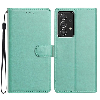 For Samsung Galaxy A33 5G Leather Phone Case Wallet Stand Cover with Handy Strap