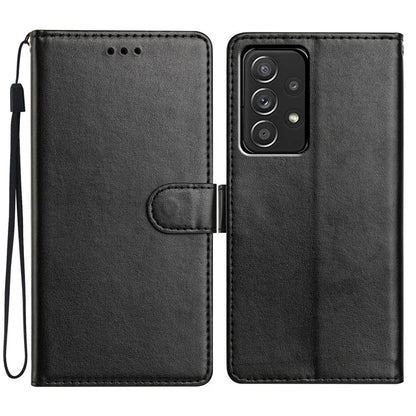 For Samsung Galaxy A23 5G (Global Version) Leather Phone Case Wallet Stand Cover with Handy Strap