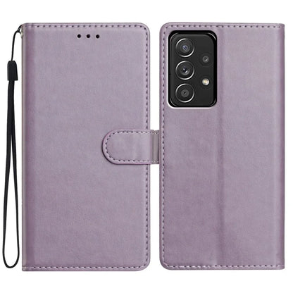 For Samsung Galaxy A23 5G (Global Version) Leather Phone Case Wallet Stand Cover with Handy Strap