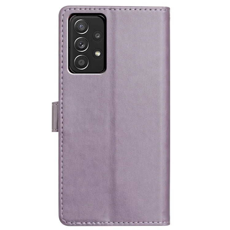 For Samsung Galaxy A23 5G (Global Version) Leather Phone Case Wallet Stand Cover with Handy Strap