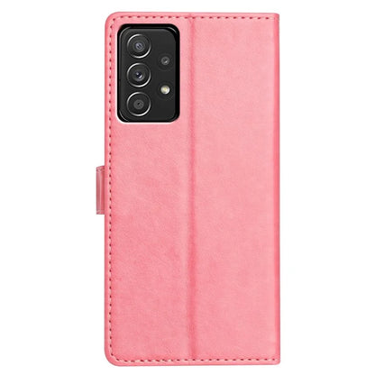 For Samsung Galaxy A23 5G (Global Version) Leather Phone Case Wallet Stand Cover with Handy Strap