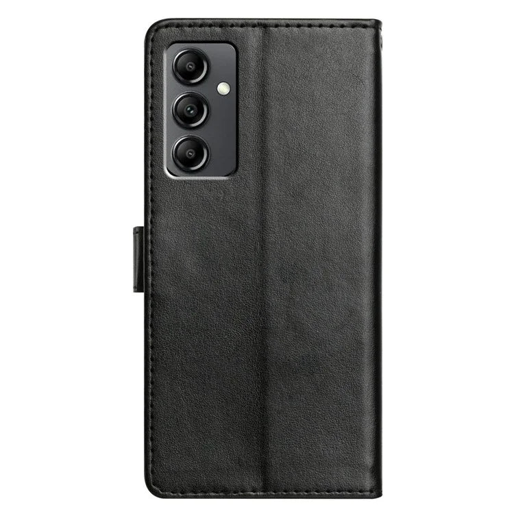 For Samsung Galaxy A14 4G  /  5G Leather Phone Case Wallet Stand Cover with Handy Strap