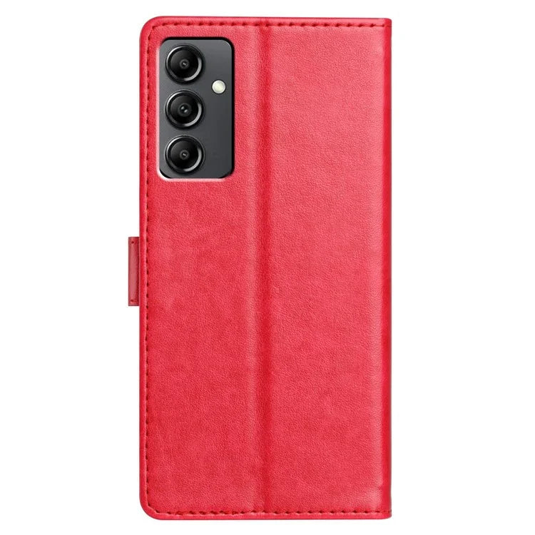 For Samsung Galaxy A14 4G  /  5G Leather Phone Case Wallet Stand Cover with Handy Strap