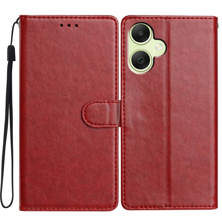 For Samsung Galaxy A05 4G Leather Phone Case Wallet Stand Cover with Handy Strap
