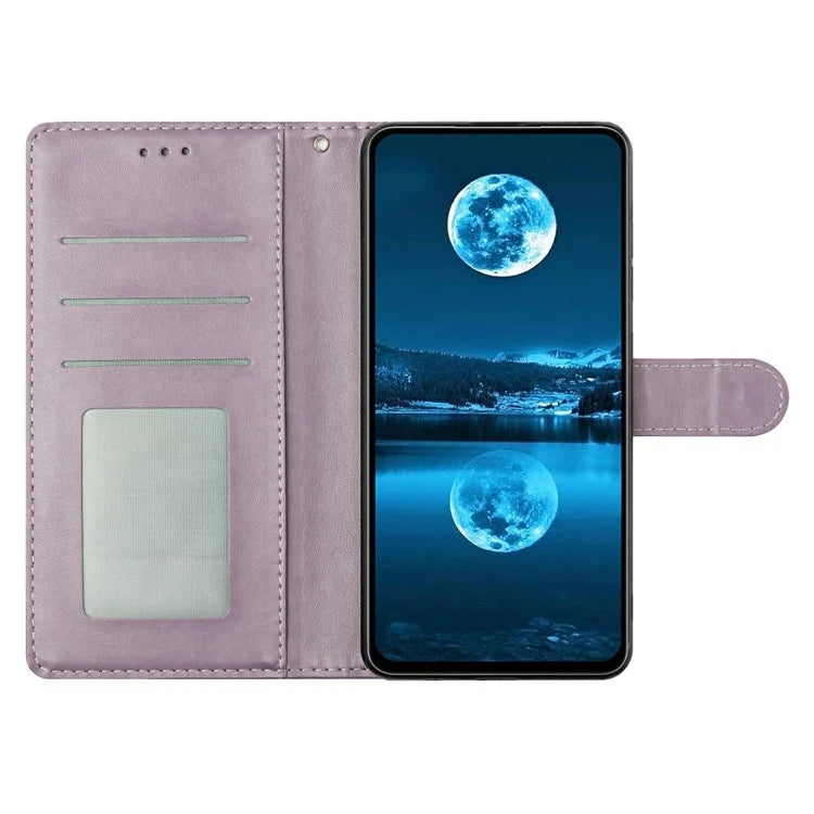 For Samsung Galaxy A05 4G Leather Phone Case Wallet Stand Cover with Handy Strap