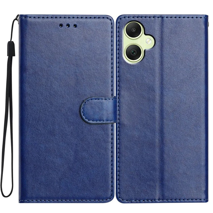 For Samsung Galaxy A05 4G Leather Phone Case Wallet Stand Cover with Handy Strap